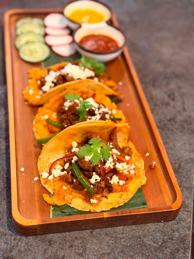 Chori-Asada Tacos.