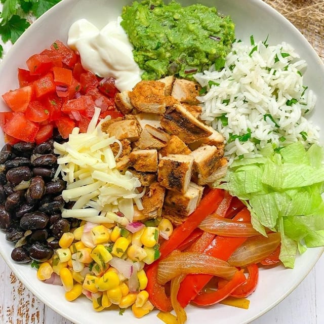 Lunch Burrito Bowl.